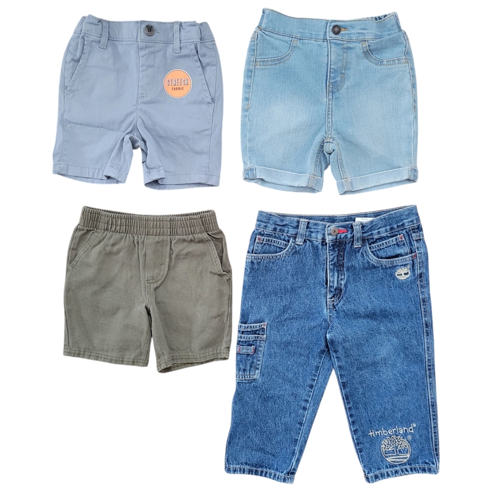 Shorts and Jeans Size 24M & 2T Childrens Place/ Levi's/ Timberland Lot of 4